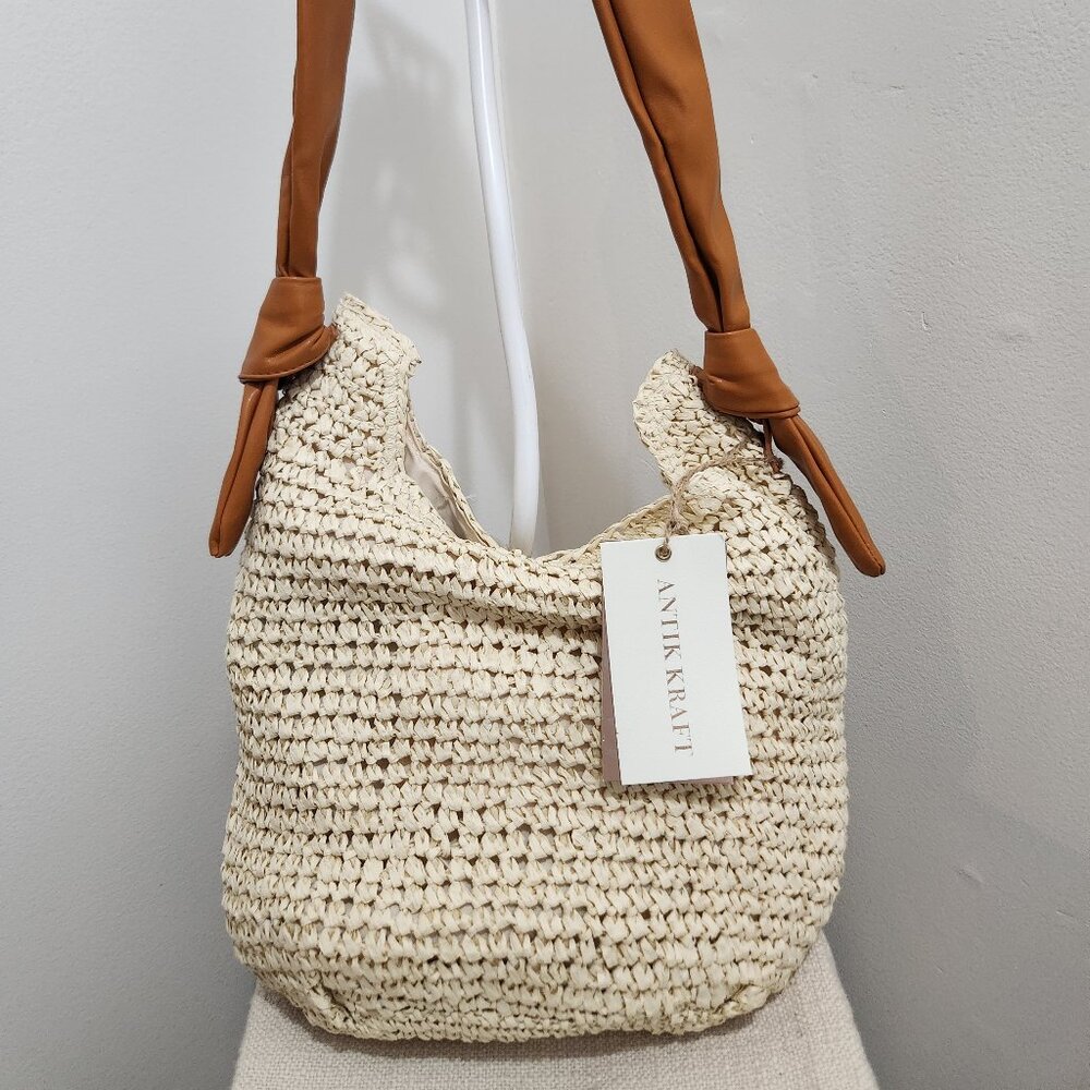 Woven beach bag